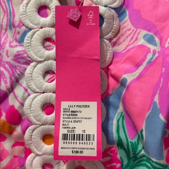 Lilly Pulitzer Pink and Blue Floral Dress - Picture 2 of 6